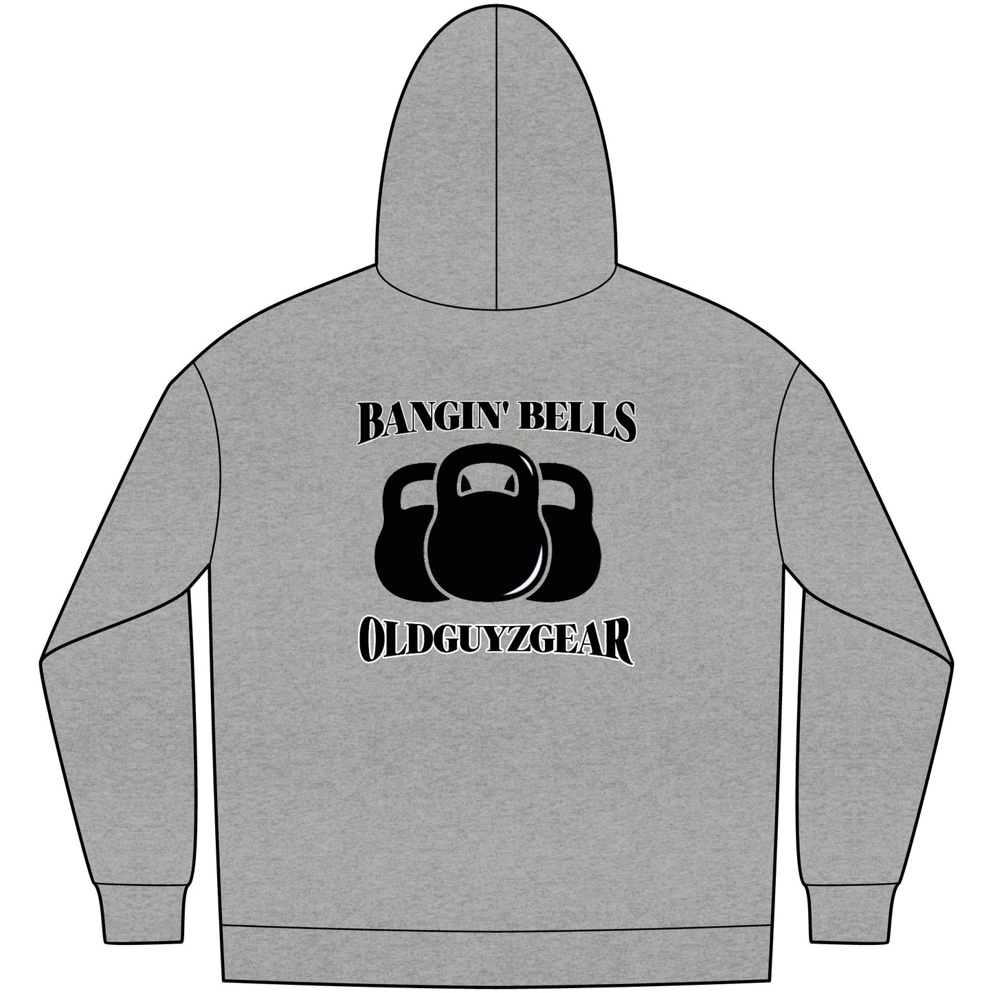 OldGuyzGear "Bangin' Bells" Men's Fleece Pull Over Hoodie