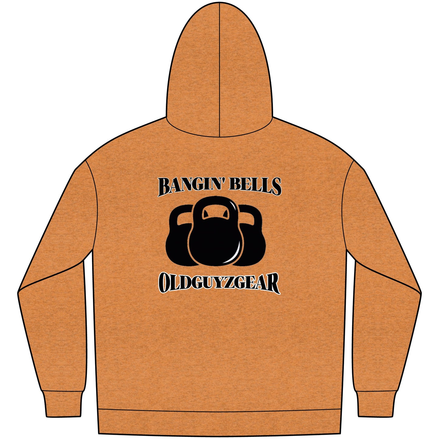 OldGuyzGear "Bangin' Bells" Men's Fleece Pull Over Hoodie