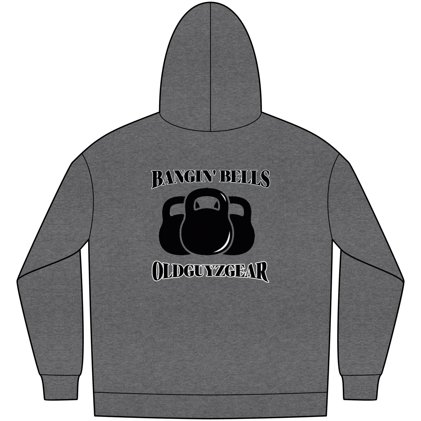 OldGuyzGear "Bangin' Bells" Men's Fleece Pull Over Hoodie