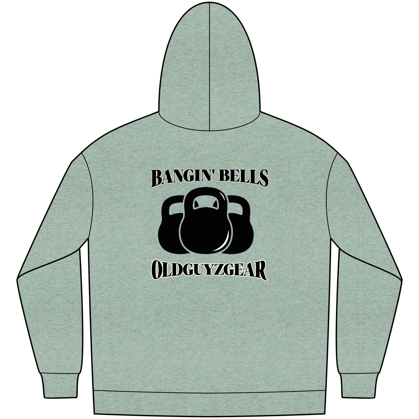 OldGuyzGear "Bangin' Bells" Men's Fleece Pull Over Hoodie