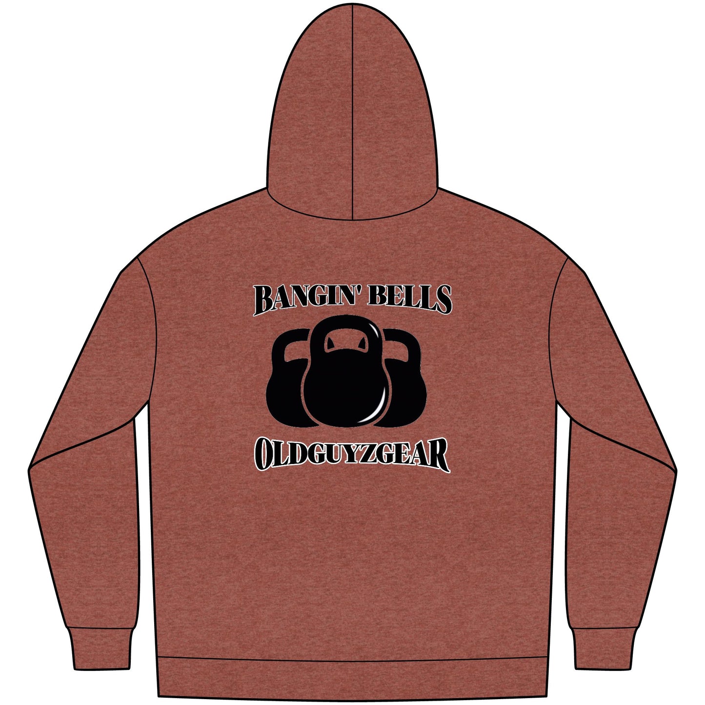 OldGuyzGear "Bangin' Bells" Men's Fleece Pull Over Hoodie