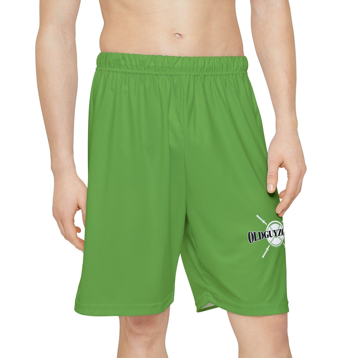 OldGuyzGear Logo Men’s Sports Shorts (Green)