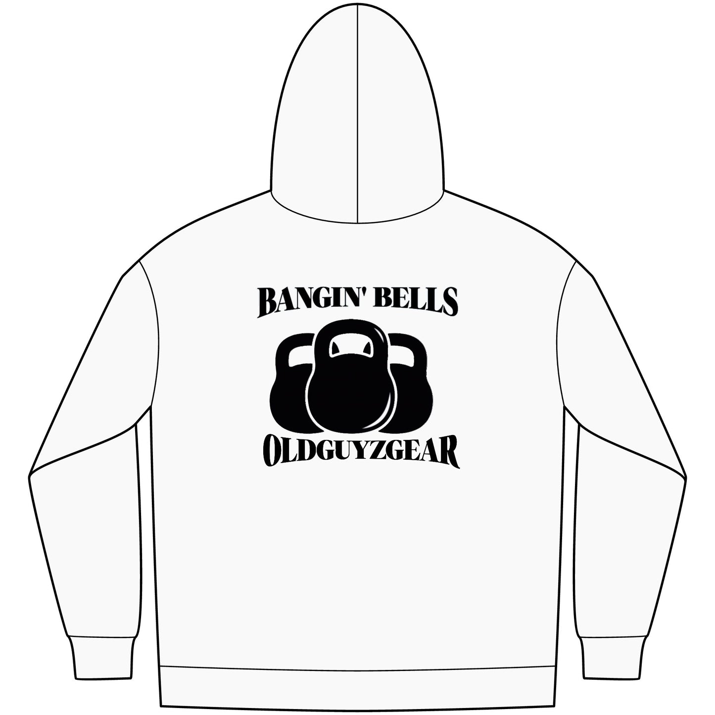 OldGuyzGear "Bangin' Bells" Men's Fleece Pull Over Hoodie