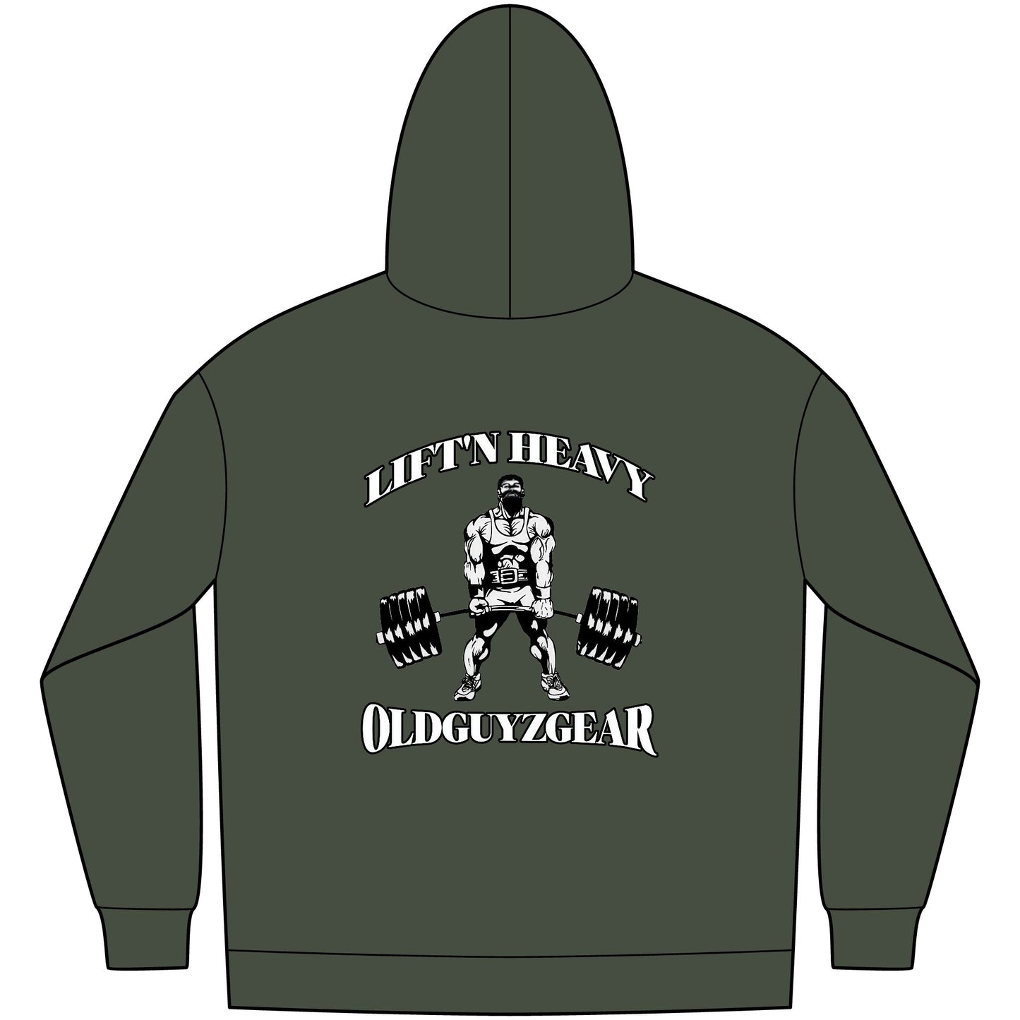 "Lift'n Heavy" Men's Fleece Pull Over Hoodie