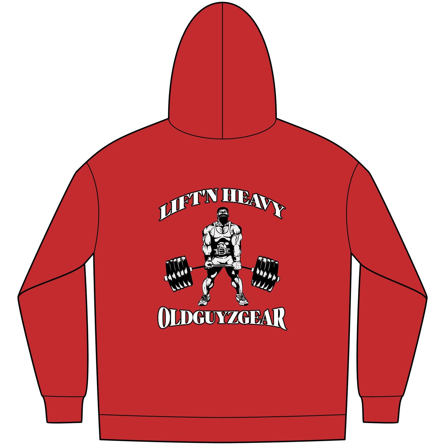 "Lift'n Heavy" Men's Fleece Pull Over Hoodie