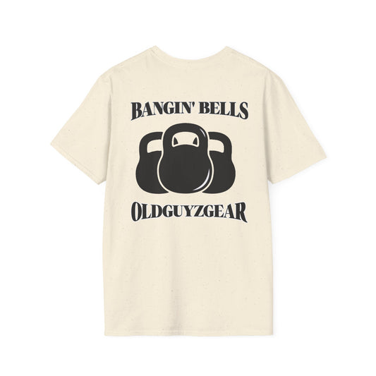 OldGuyzGear "Bangin' Bells" Kettlebell T-Shirt —  Fitness Tee