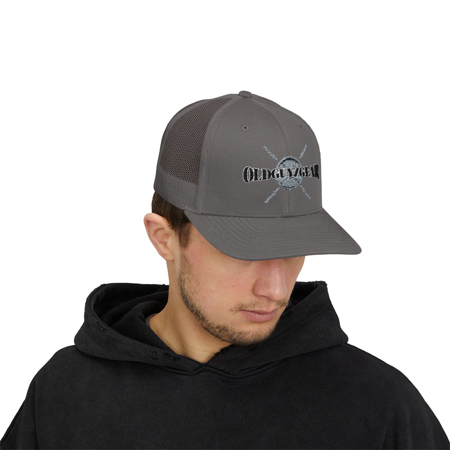 "OGG" Snapback Trucker Hat - Grey plate