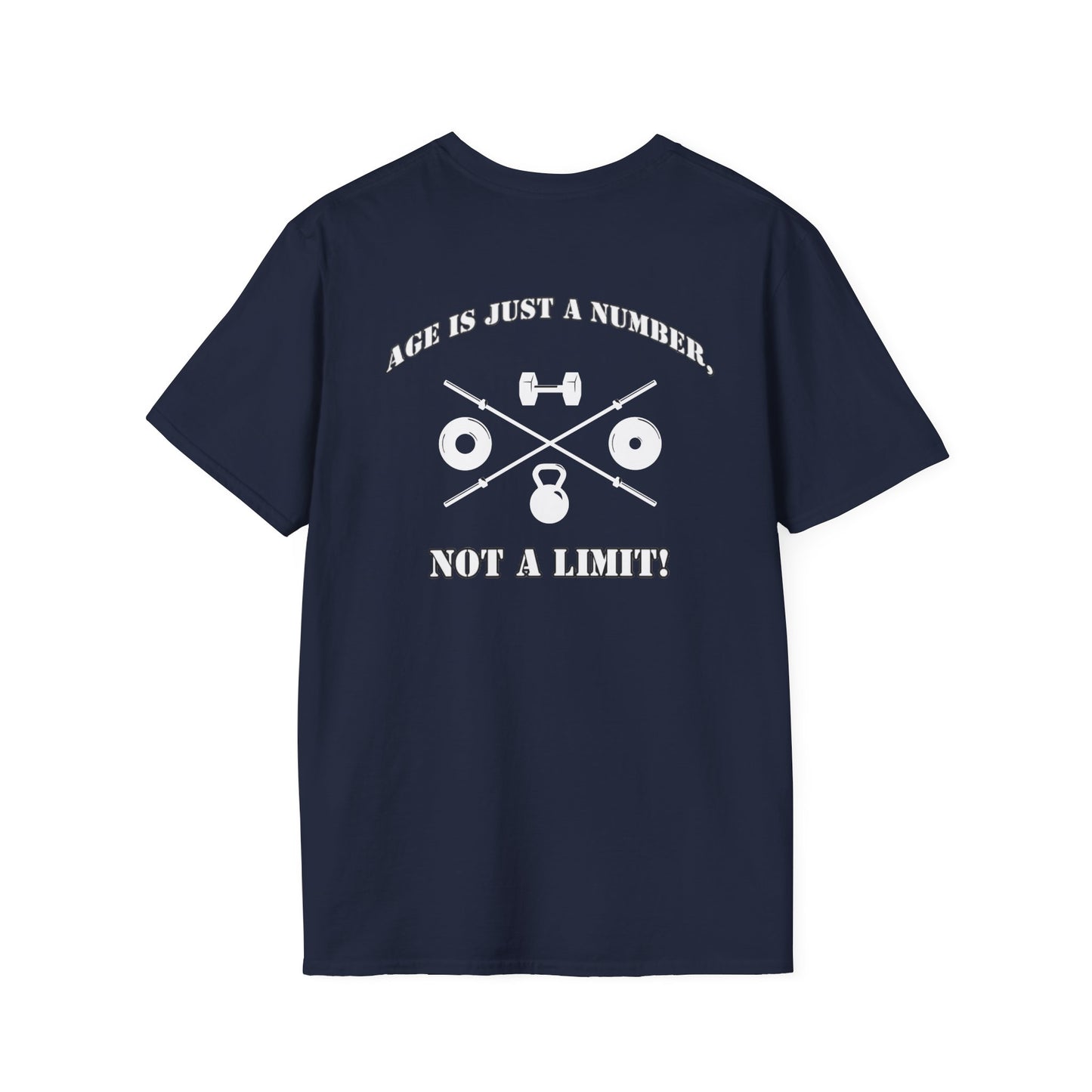 OldGuyzGear "Age is Just a Number, Not a Limit" Fitness T-Shirt