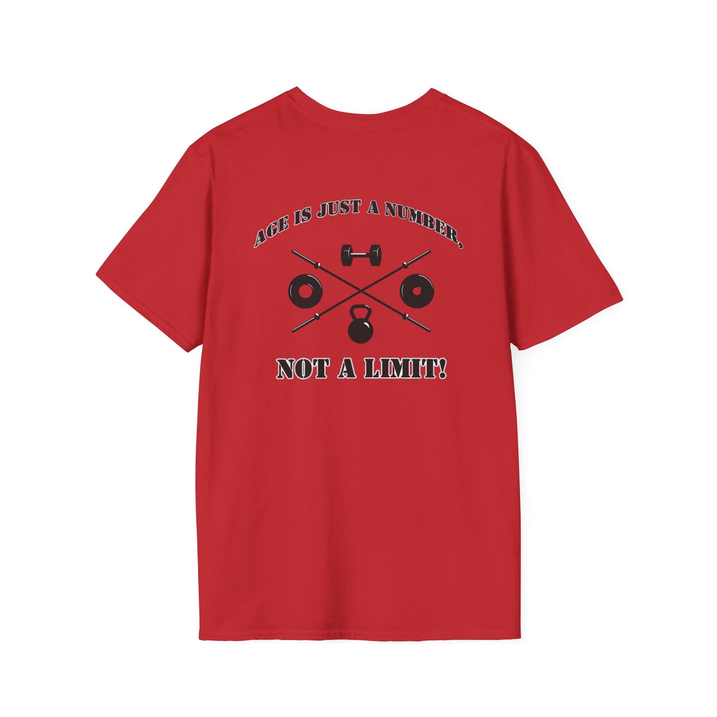 OldGuyzGear "Age is Just a Number, Not a Limit" Fitness T-Shirt