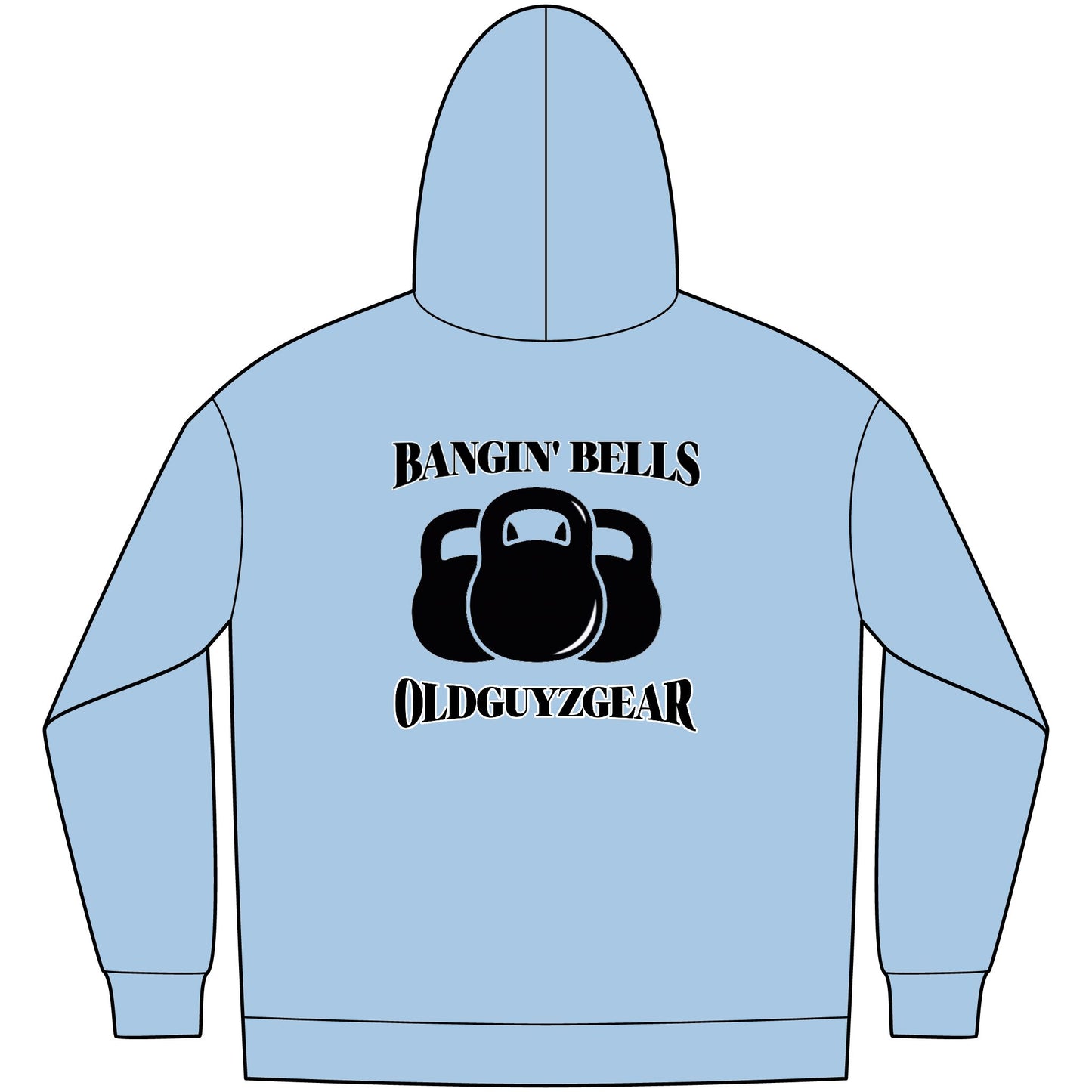 OldGuyzGear "Bangin' Bells" Men's Fleece Pull Over Hoodie