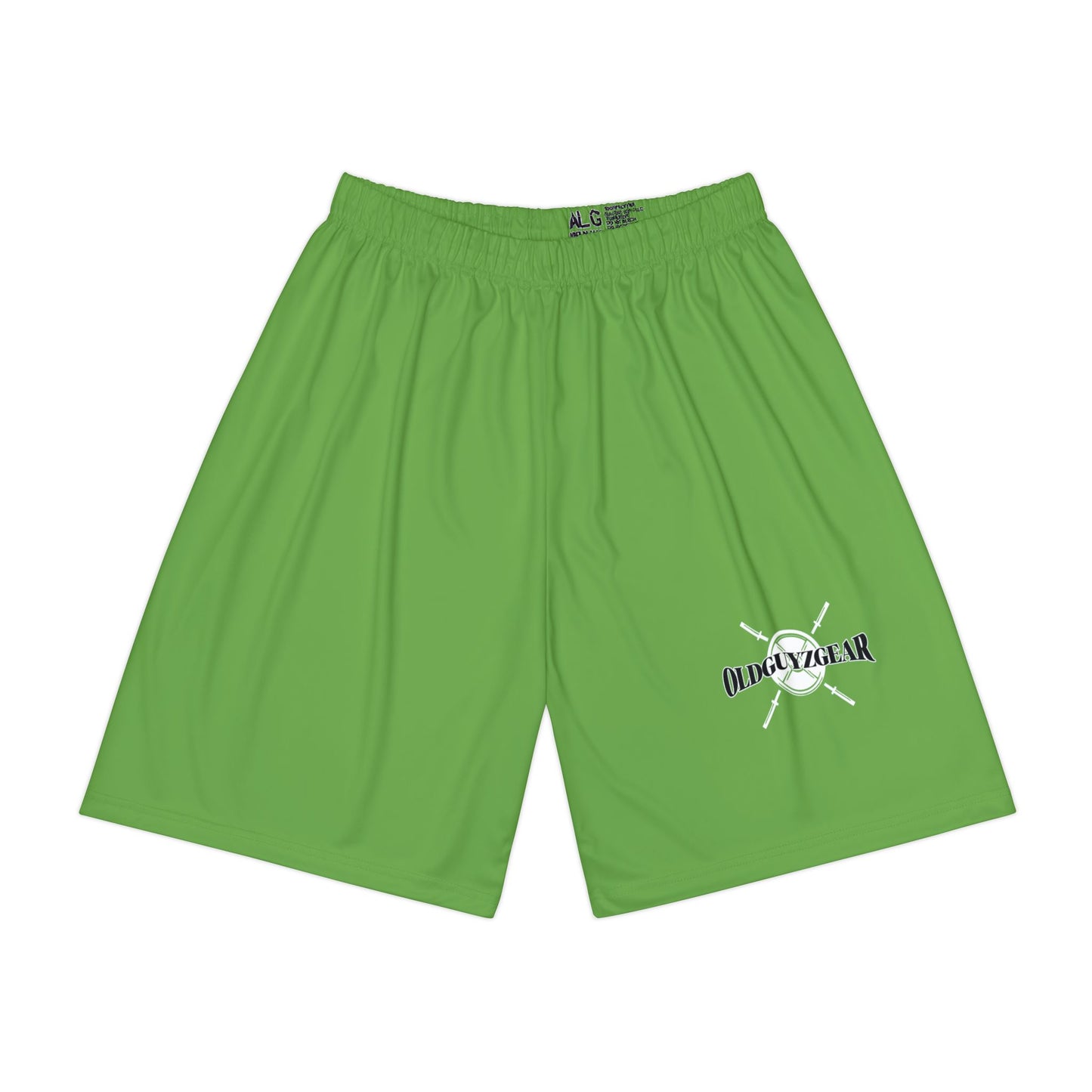 OldGuyzGear Logo Men’s Sports Shorts (Green)