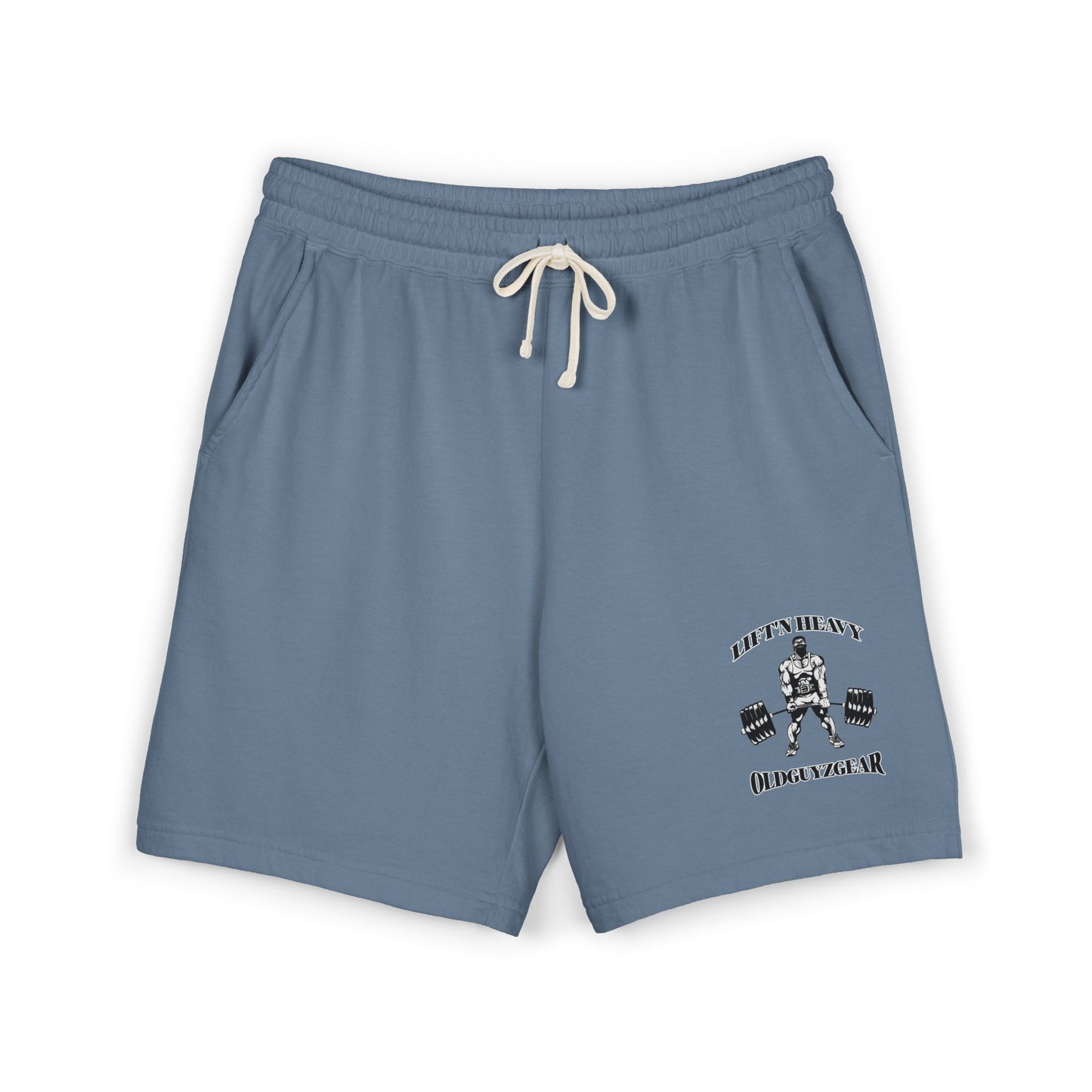 OldGuyzGear "Lift'n Heavy" Lightweight Fleece Sweat Shorts,  Workout Gear,