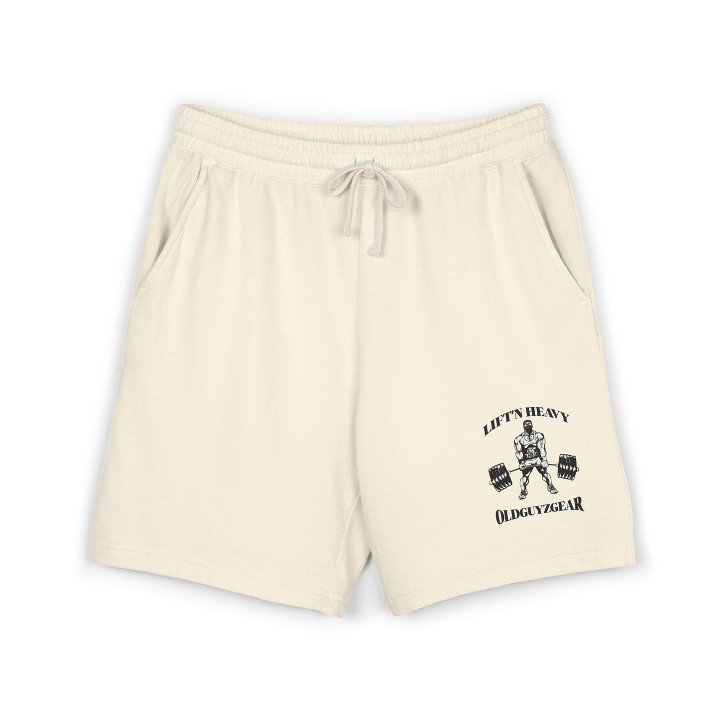 OldGuyzGear "Lift'n Heavy" Lightweight Fleece Sweat Shorts,  Workout Gear,