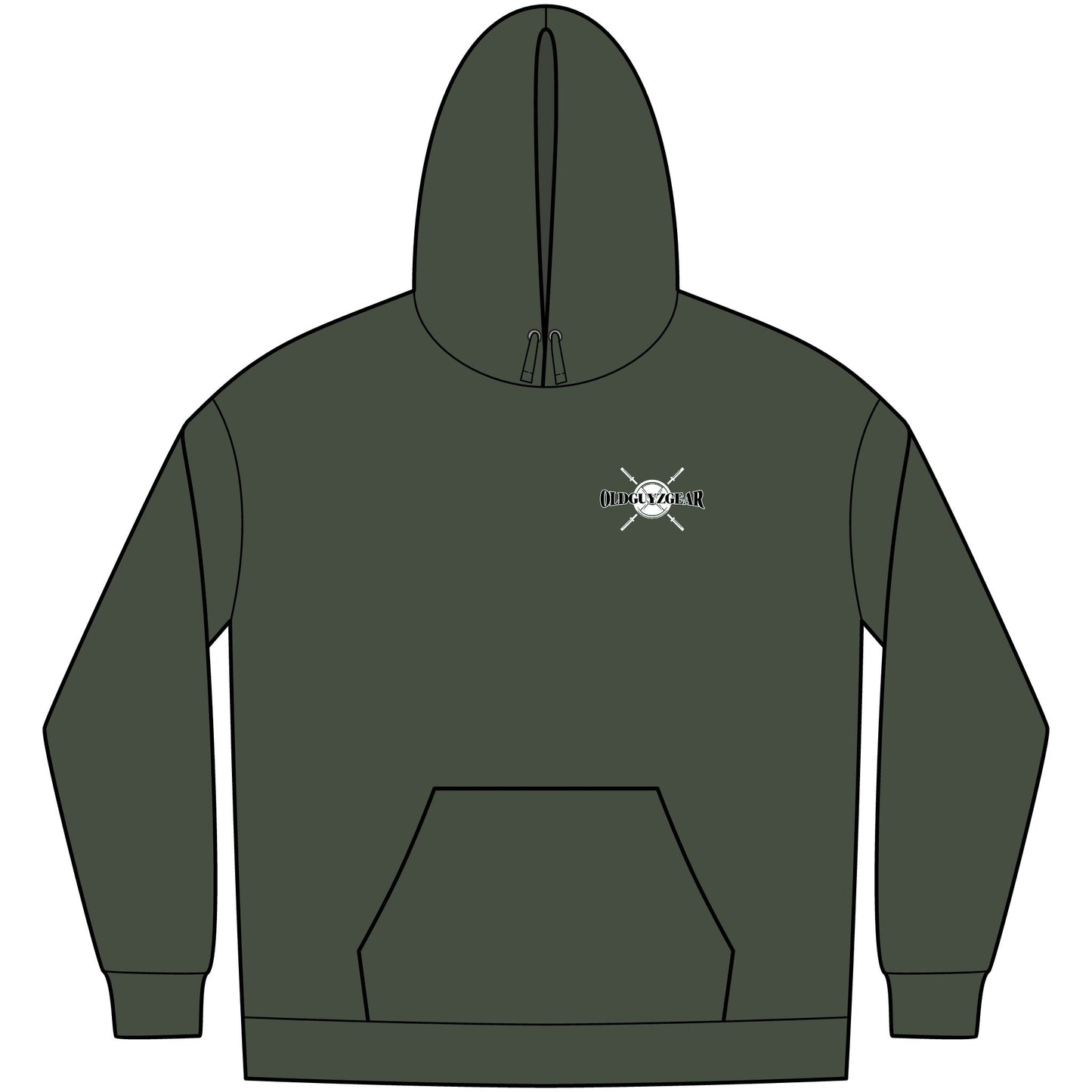 OldGuyzGear "Age is just a number, not a limit" Men's Fleece Pull Over Hoodie