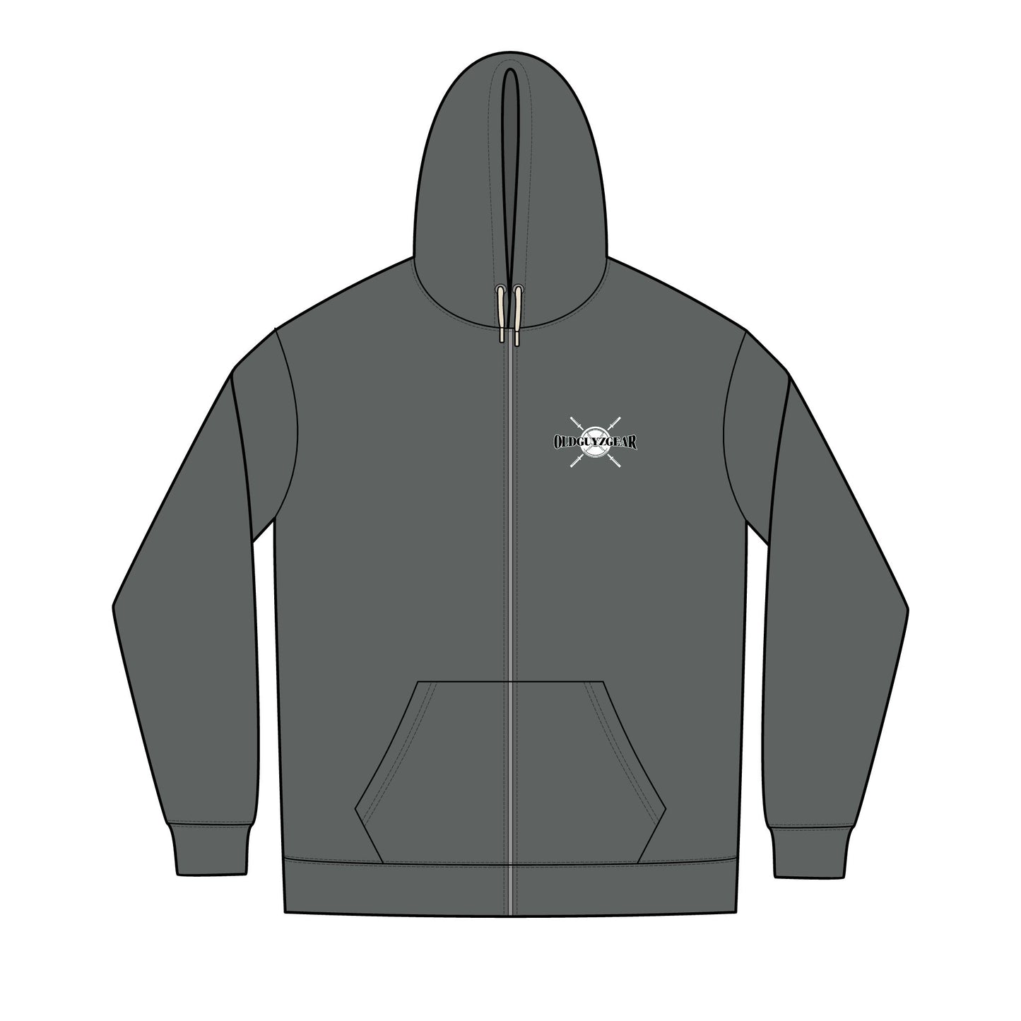 OldGuyzGear "Bangin" Bells" Men's Fitness Full-Zip Hoodie 2.1