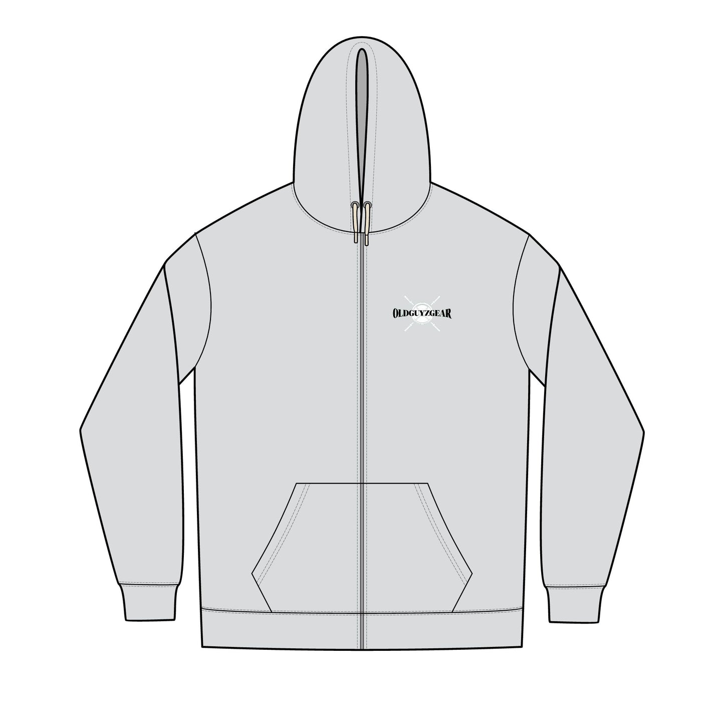 OldGuyzGear "Bangin" Bells" Men's Fitness Full-Zip Hoodie 2.1