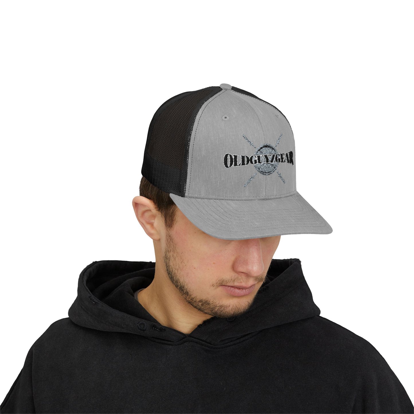 "OGG" Snapback Trucker Hat - Grey plate